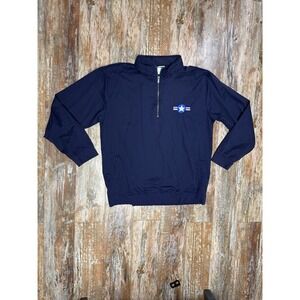 Crazy‎ Shirts Hawaii Air Force American Flag 1/4 Zip Jacket Size XL